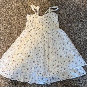 RSQ White and Pink Smocked Top